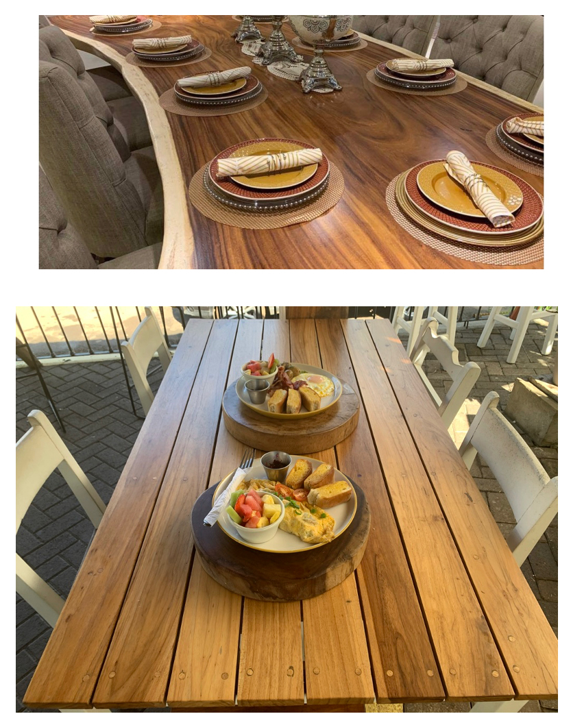 ejemplo bajo manteles madera