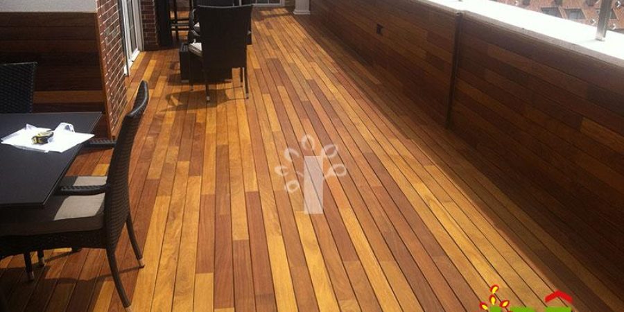 Tarima de madera de cumarú